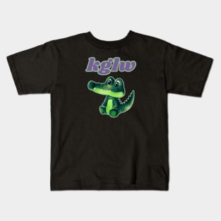 King Gizzard Gator Baby KGLW Design Kids T-Shirt